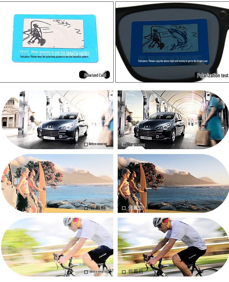 Magnetic Clip-on Polarized Cycling Sunglasses for Men & Women: Two-in-One Five-Piece Lens Set