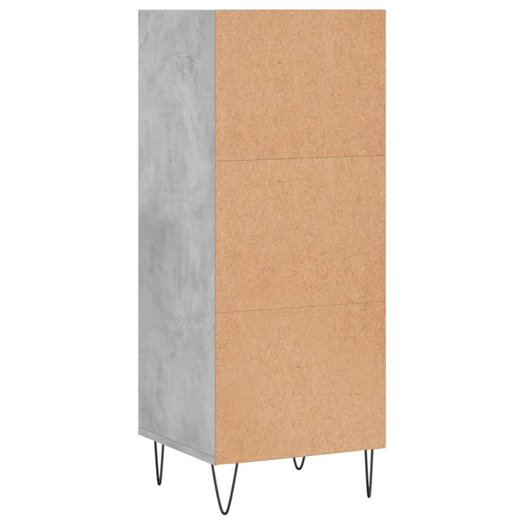 Sideboard Concrete Grey 34.5 x 32.5 x 90 cm Engineered Wood