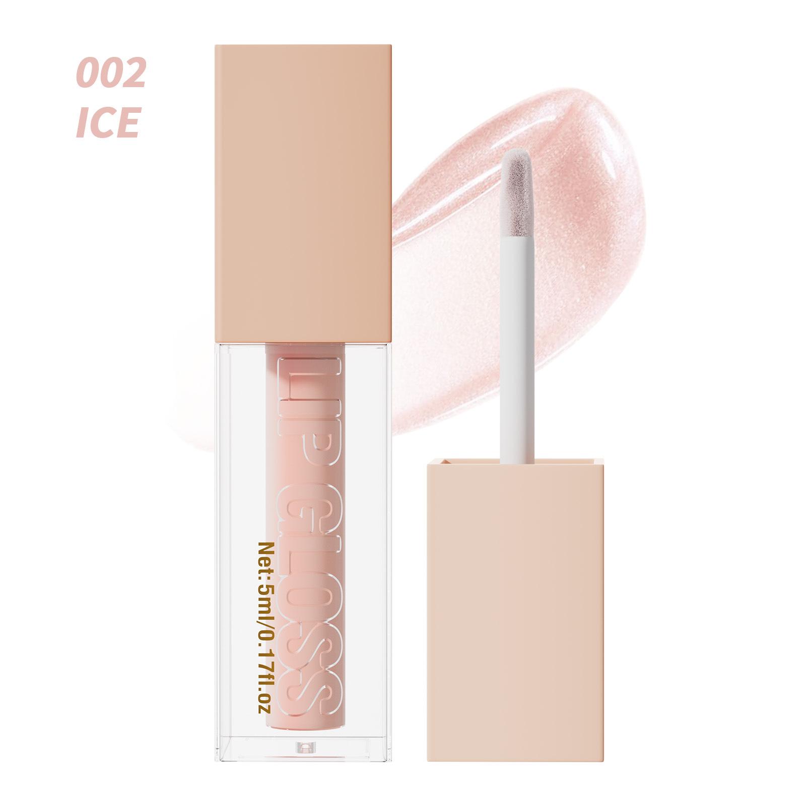 Water Gloss Mirror Lip Gloss, увлажняющий и увлажняющий Dudu Lip Pearlescent Fine Glitter Lip Gloss 5ml