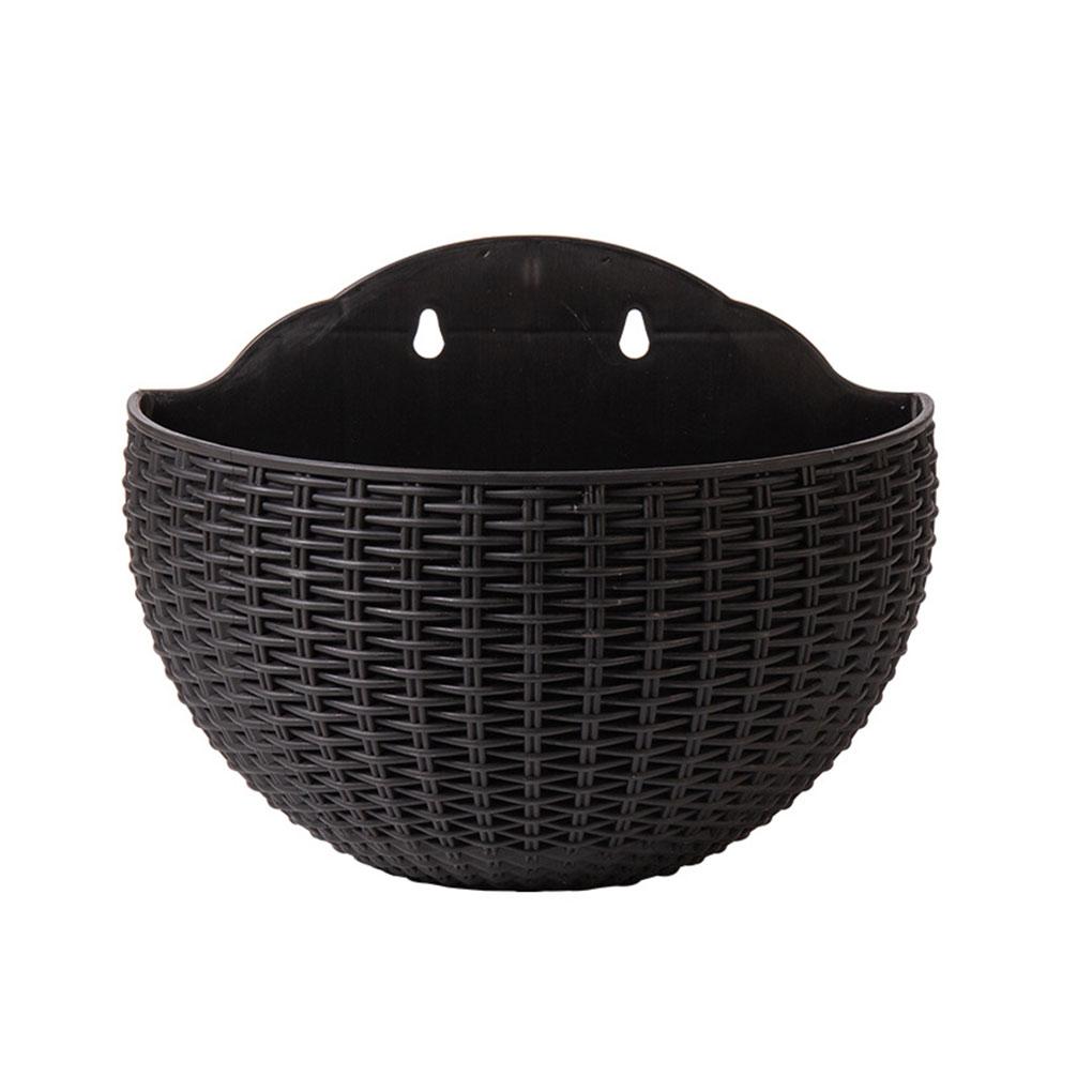 Flower Pot Wall Mounted Hanging Basket Planter Bucket Garden Vase Indoor Exquisite Outdoors Plastic for Ornaments