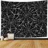 Spinnennetz Wandteppich Schwarz Gruseliges Design Wandteppich Unheimliche Texturen Spukiger Wandteppich Wandbehang Decke Schlafzimmer Wohnzimmer Dekoration