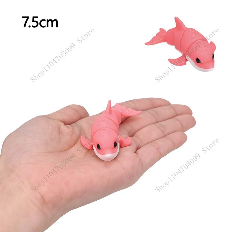 3DPrinted Animal figure Movable Joint Moldel Shark Bearded Dragon Dolphin Hermit Crab Ferret Raccoon Angler Fish Home Decor Gift