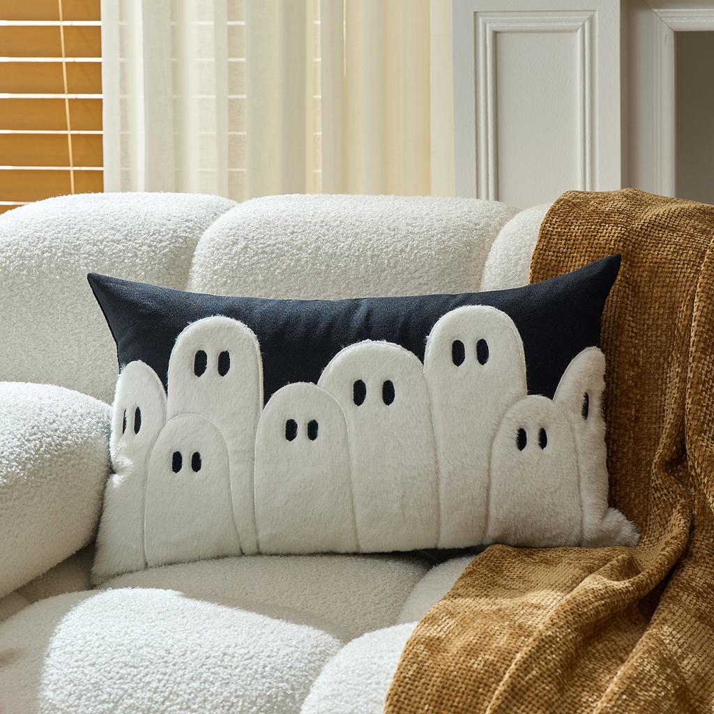 Halloween Pillow Cover Pumpkin Printed Cushion Cover Funny Sofa Decorative Throw Pillow Case 45x45cm