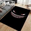 Dark Grinning Face Art Carpet suitable as a non-slip mat for the living room or bedroom sofa