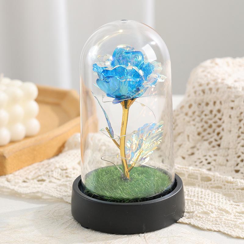 Goldfolien-Rose Nachtlicht - Ewige Blume Ornament für Valentinstag & Geburtstag