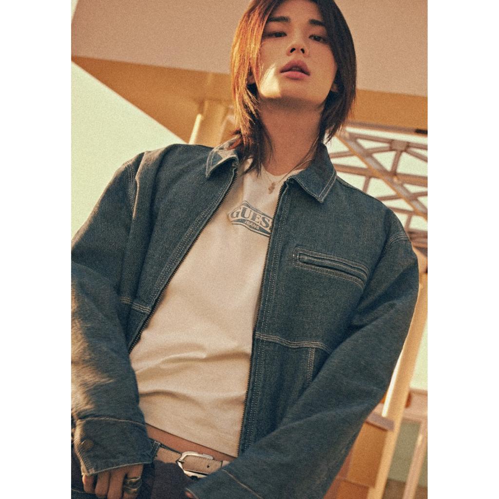 GUESS Hyunjin 26 Fall Denim Work Jacket MQCD1829