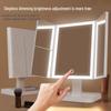 Oeny Double-Folding Adjustable Desktop Makeup Mirror