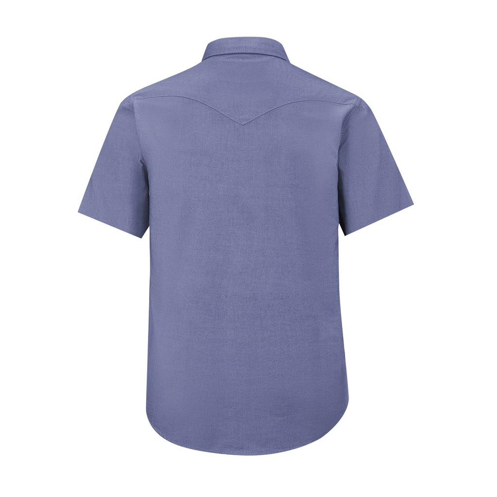 Men'S Fashionable Lapel And Shoulder Length Short Sleeved Casual Top