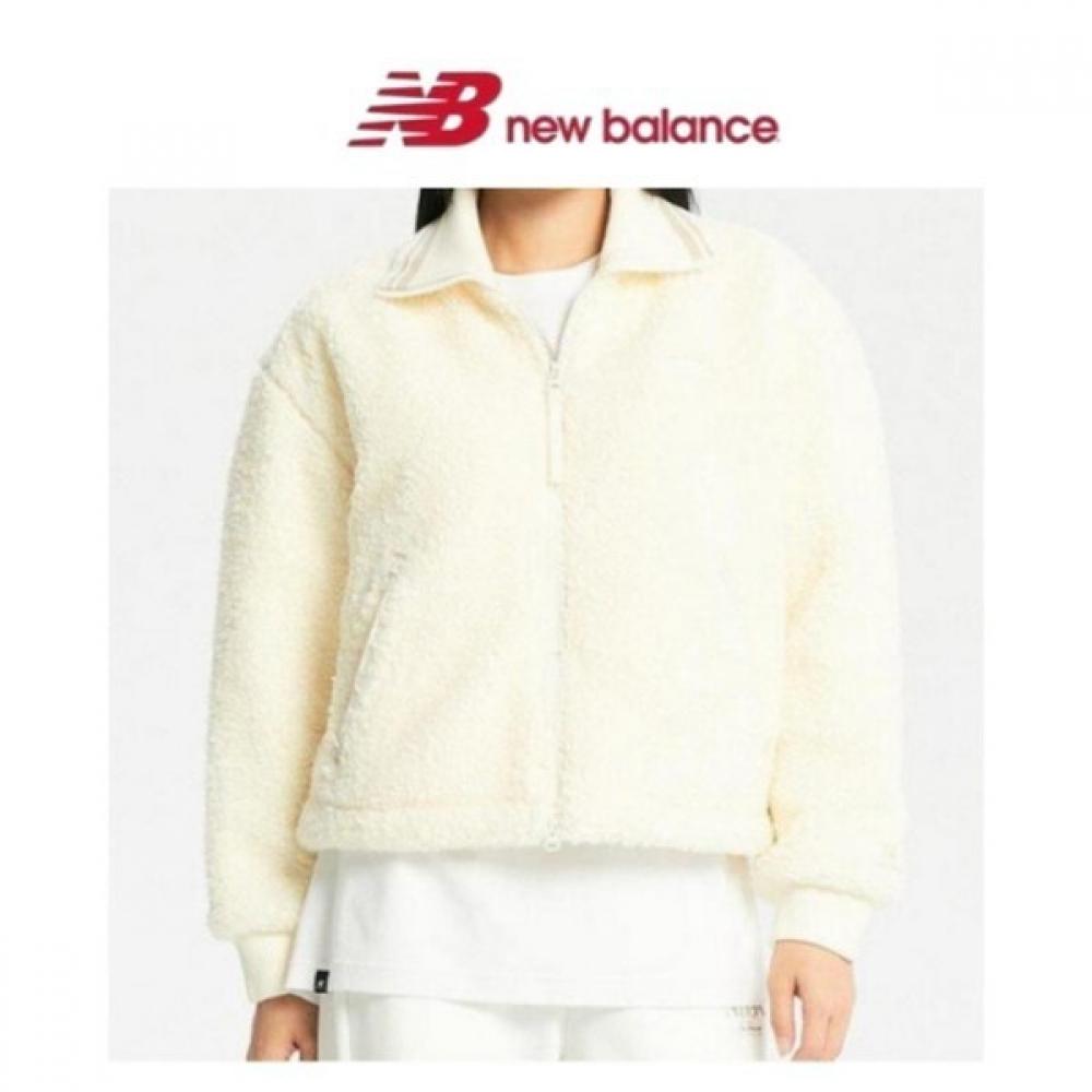 

NeW Balance Half Club W Collar Fleece Jacket nbmdd4W922 64 Cream/85