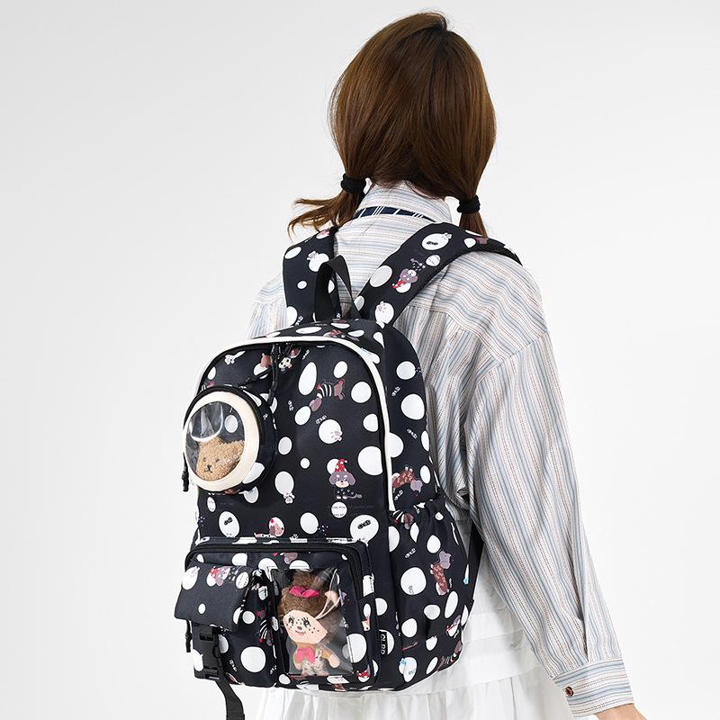 Printed Large Capacity Backpack Travel Cartoon Backpack Student Schoolbag