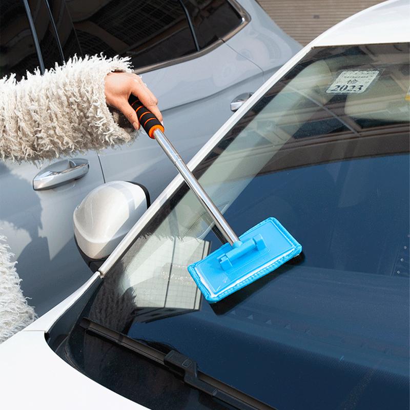 SEAMETAL 1pc Car Windshield Cleaning Brush with Long Handle Wiping Tool for Cleaning and Protecting Windshield