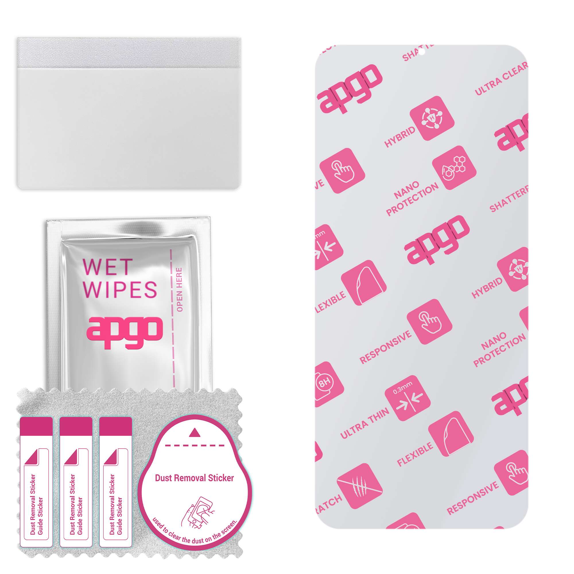 

apgo Захисне скло Ultra-Clear Hybrid, сумісне з Honor Play 6C, гнучке наноскло, чудова заміна загартованого скла, стійке до подряпин,