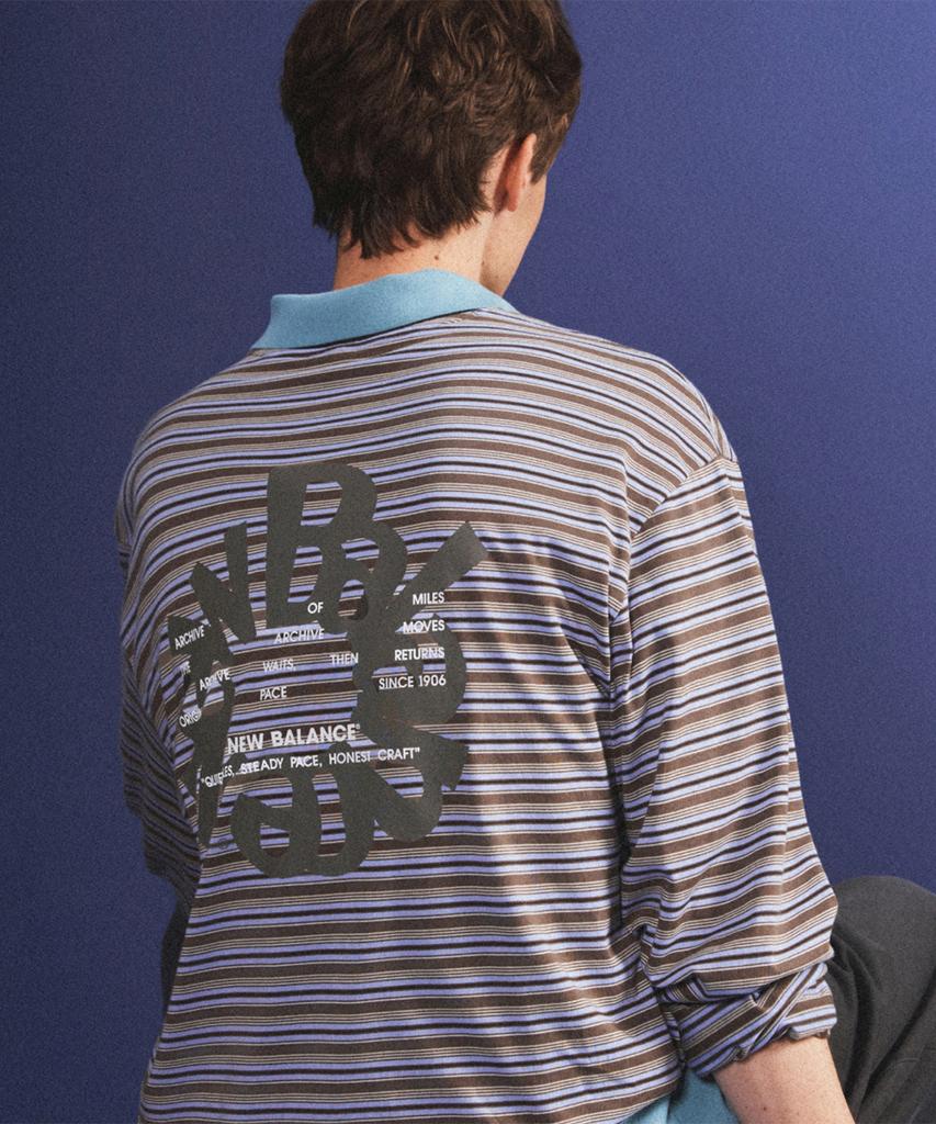Nyuballanseu Nbndg31723 / Uni Archive Pace Circle Graphic Long Sleeve Tee (Mix)
