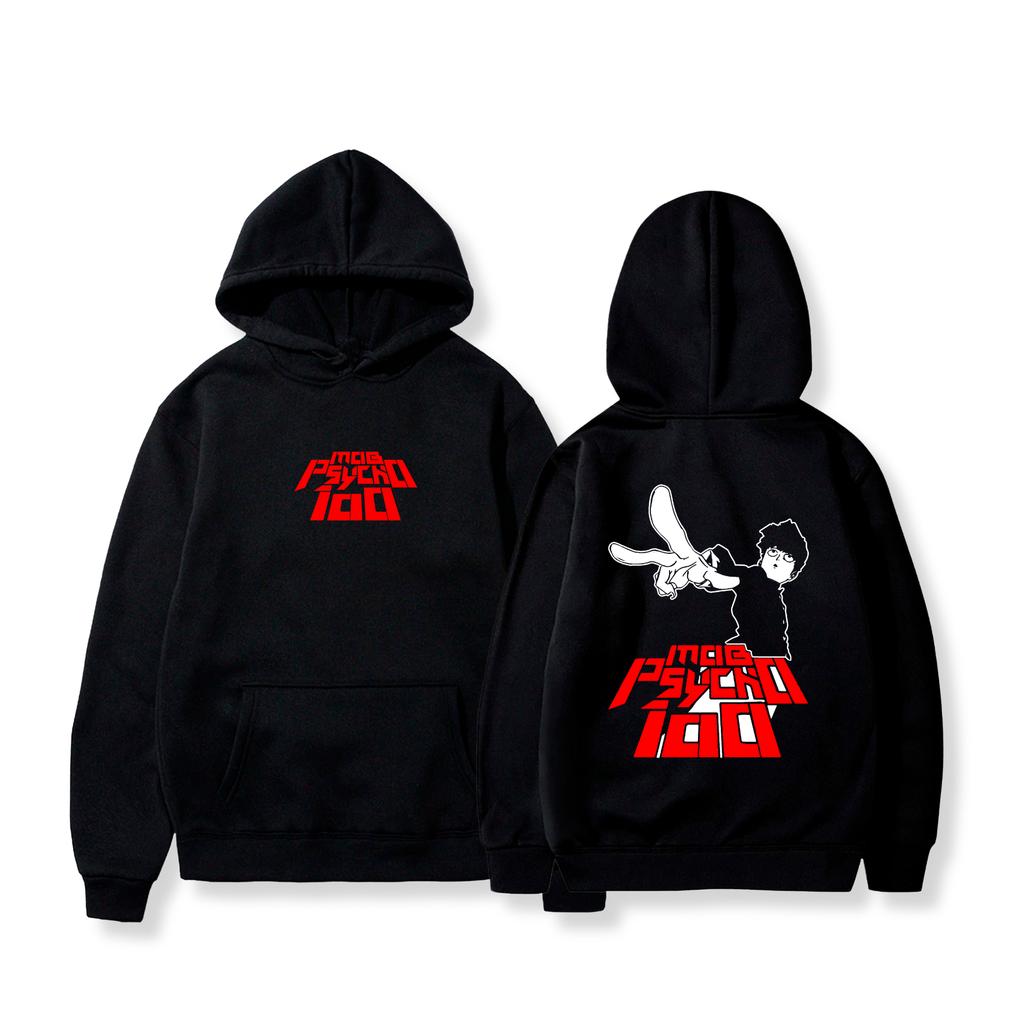 Shigeo Kageyama Mob Psycho 100 Hoodie Men Women Fleece Warm Sweatshirts Vintage Oversized Streetwear Y2k Pullover Tracksuit Female Male Clothing