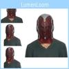 Vision Superhero Avengers Latex Headset Mask For Halloween Party Prop