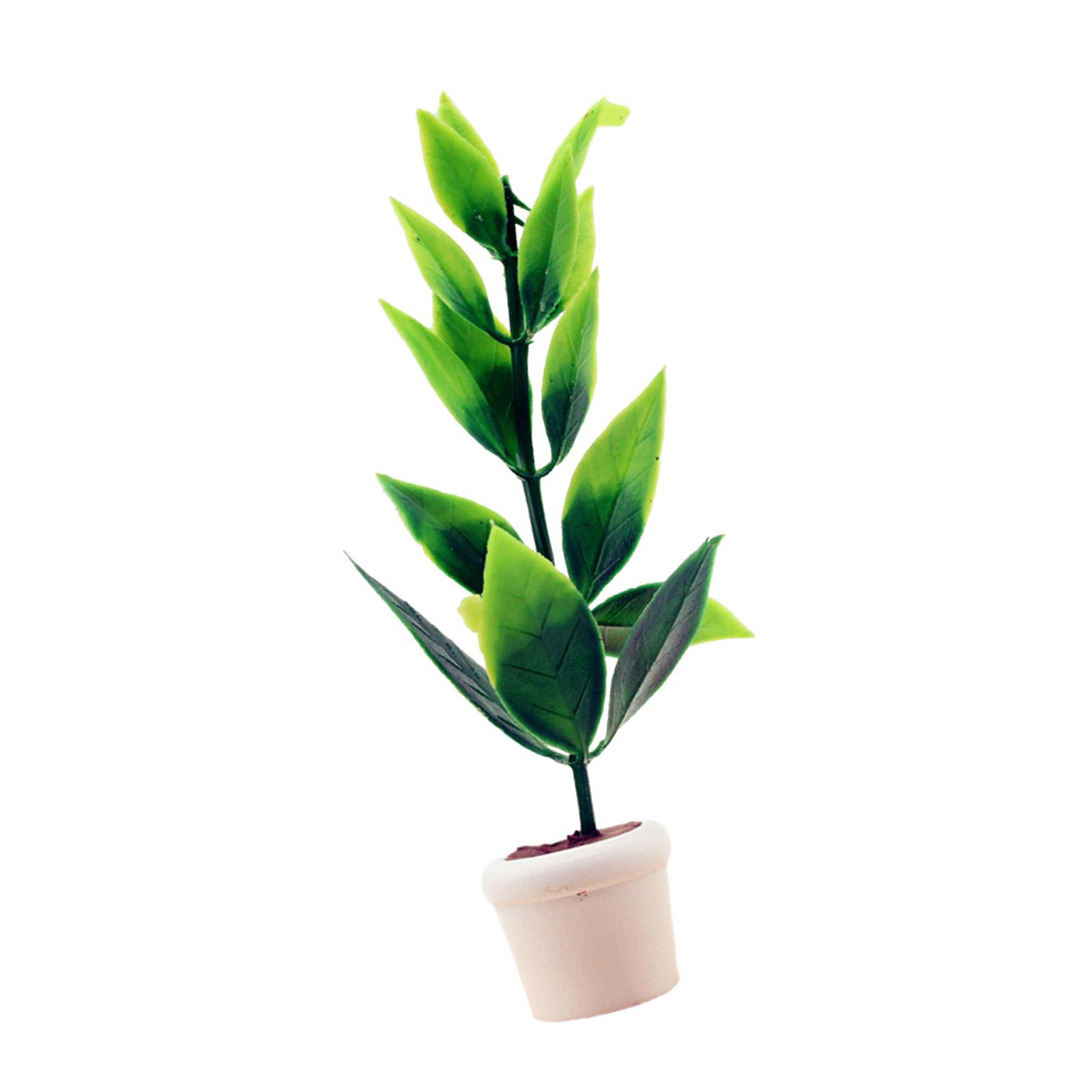 Realistic Mini Garden Planter PVC Accessory Compatible With Most Dollhouses