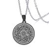 Vintage ze stali nierdzewnej pieczęć siedmiu archaniołów brelok do kluczy z ozdobą Kabbalah Protection Amulet