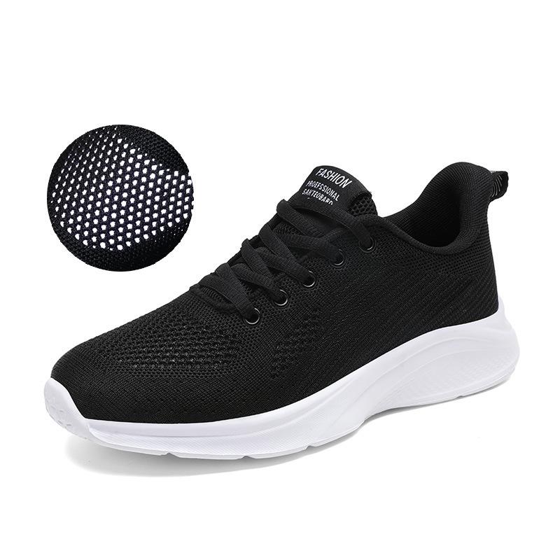 Large mesh hollow breathable sports shoes summer soft-soled running shoes shock-absorbing ******** rope casual fitness shoes
