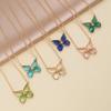Butterfly Jewelry Multi-Colored Zircon Butterfly Necklace for Women Fashionable Clavicle Chain Pendant Necklace for Women