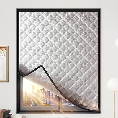 Windproof Soundproof Curtains Self-Adhesive Sealed Window Film Winter Warm Curtains  Dining Room