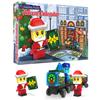 2025 Christmas Advent Calendar 24 Days of Christmas Scene Set Train Building Blocks Kits Countdown Calendar Gift for Children