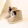 Snow Boots Women's Short Boots Velvet New Women's Boots 2025 Winter Korean Version Cotton Shoes Hairball Panda Short Boots