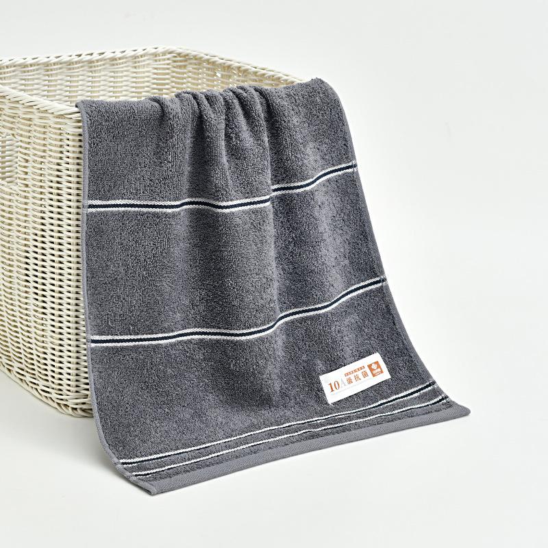 Jieliya Antibacterial Pure Cotton Face Towel, Soft & Thin, Solid Color, Adult Use