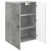 Wall Mounted Cabinet Concrete Grey 66 x 34.5 x 90 cm Particleboard