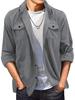 2024 Men's European American Suede Lapel Casual Jacket - Spring/Autumn Style