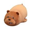 Bear Soft Toy Soft Doll Long Pillow Gift Brown 28cm
