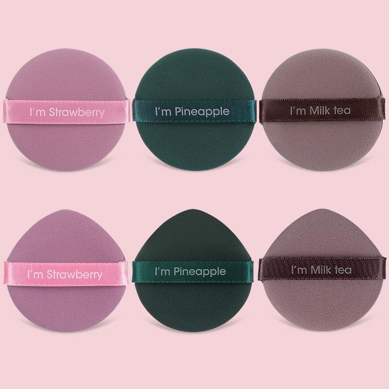 Air Cushion Puff Strawberry Pineapple Egg Yolk Pie Dry and Wet Dual-purpose, Become Big and Not Easy To Eat Powder Beauty Blender Seven Star Makeup