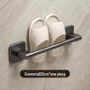 Punch-Free Wall-Mounted Bathroom Slipper Rack and Draining Storage Hanger