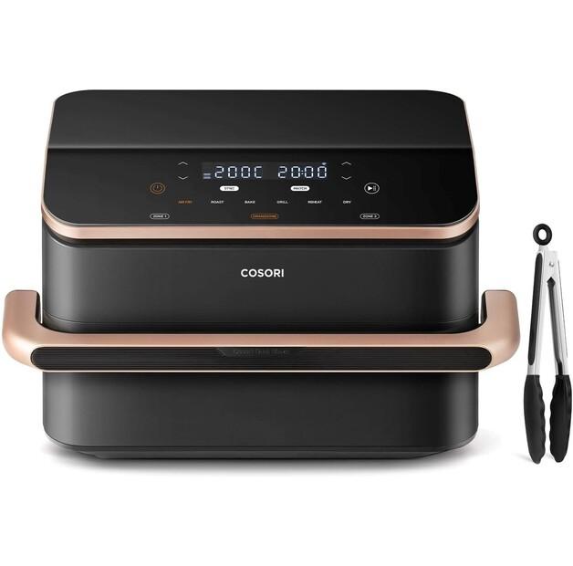 Фритюрница Cosori Dual Blaze Twin Fry 10l schwarz/kupfer (CAF-TF101S-AEUR)