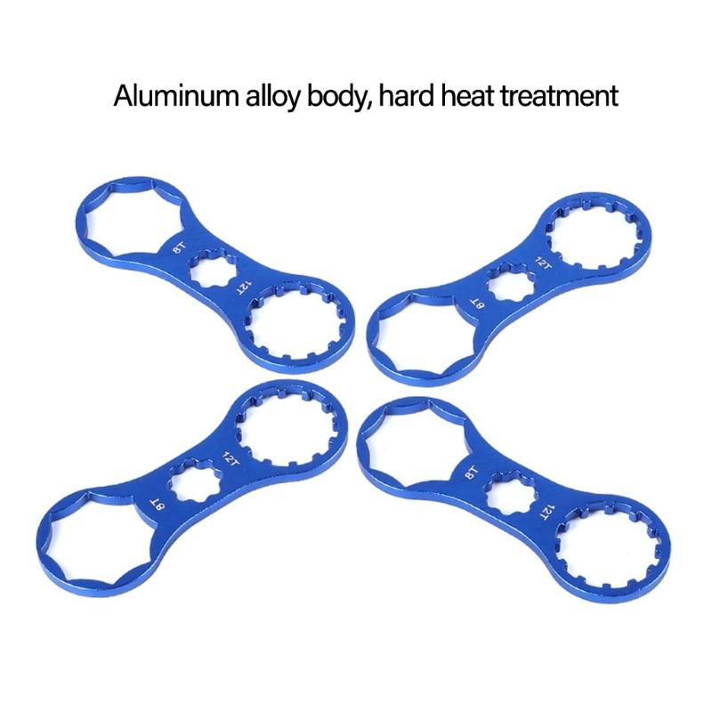 Metal Bicycles Front Fork Caps Spanners Front Fork Removal Tool for Home and Professional Bicycles Maintenances