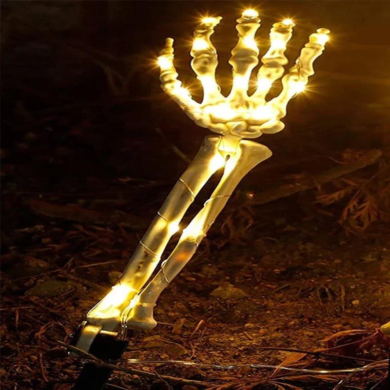 Hlasem aktivovaná halloweenská dekorace ducha s LED očima závěsné zombie rekvizity strašidelné zvukové efekty pro párty zahradu hřbitov