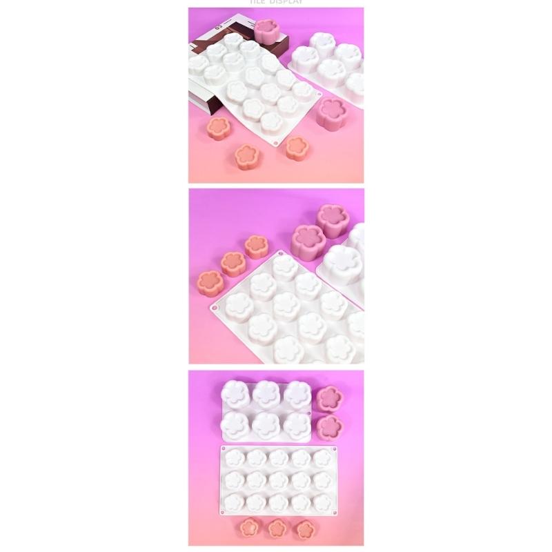 Flower Shape Silicone Molds Fondant Mousses Cake Molds Making Pastry Chocolate Molds Baking Decorating Tool Nonstick