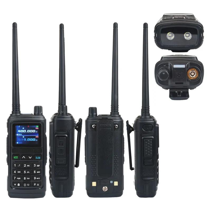 GPS Air Band Walkie Talkie Five Bands Receive Tri-Band Transmit FM Two Way Radio UV-17 Pro GPS