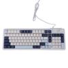 Wired Keyboard RGB Backlit USB Interface Gaming Keyboard with Knob Function for Computer