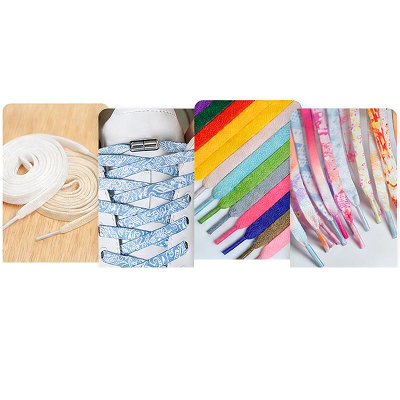 120Cm Colorful Flat Hiking Running Shoe Lace Elastic Shoelaces Outdoor Sneakers Quick Safety Flat Shoelace Kids Adult Lace