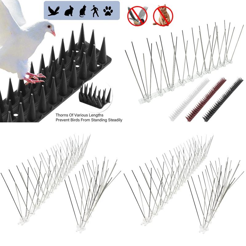 25/36/43cm Bird Repeller Spikes Outdoor Anti Pigeons Balconies Bird Anti Climb Fence Wall Spikes Garden Windowsill Birds Spikes