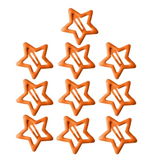 10Pcs Girl Hairpin Versatile Star-Shaped BB Clips Macaron Color Small Hair Pins Stable Hold Hair Accessories