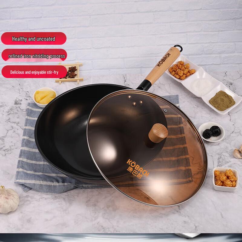 Kambach Non-Coated Fine Iron Wok, 30cm