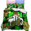 3D Print Ben Alien Force 10 Teenage Hacker Bedding Set Soft Comforter Cover With 1/2pcs Pillow Shams For Kids Adults