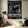 Scorpions Band Wall Tapestry Aesthetic Wall Hanging Printed Fabric Blanket Decorative Tapestries for Bedroom Living Room Home Decor