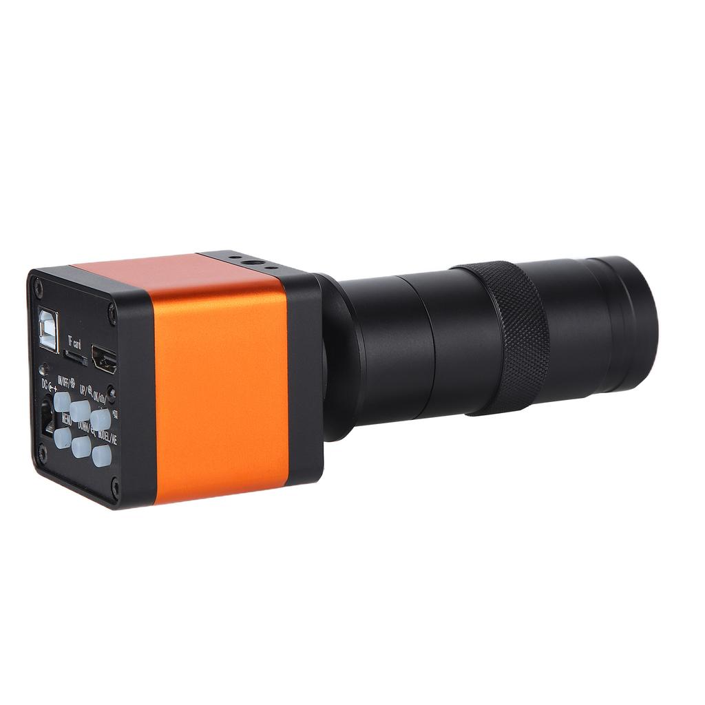 USB Microscope Camera 20MP HD Multimedia Interface Industrial Microscope Camera with 130X Cmount Lens for Industry AC