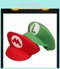 Super Mario Bros Red Green Cosplay Hat Unisex Costume Prop Gift