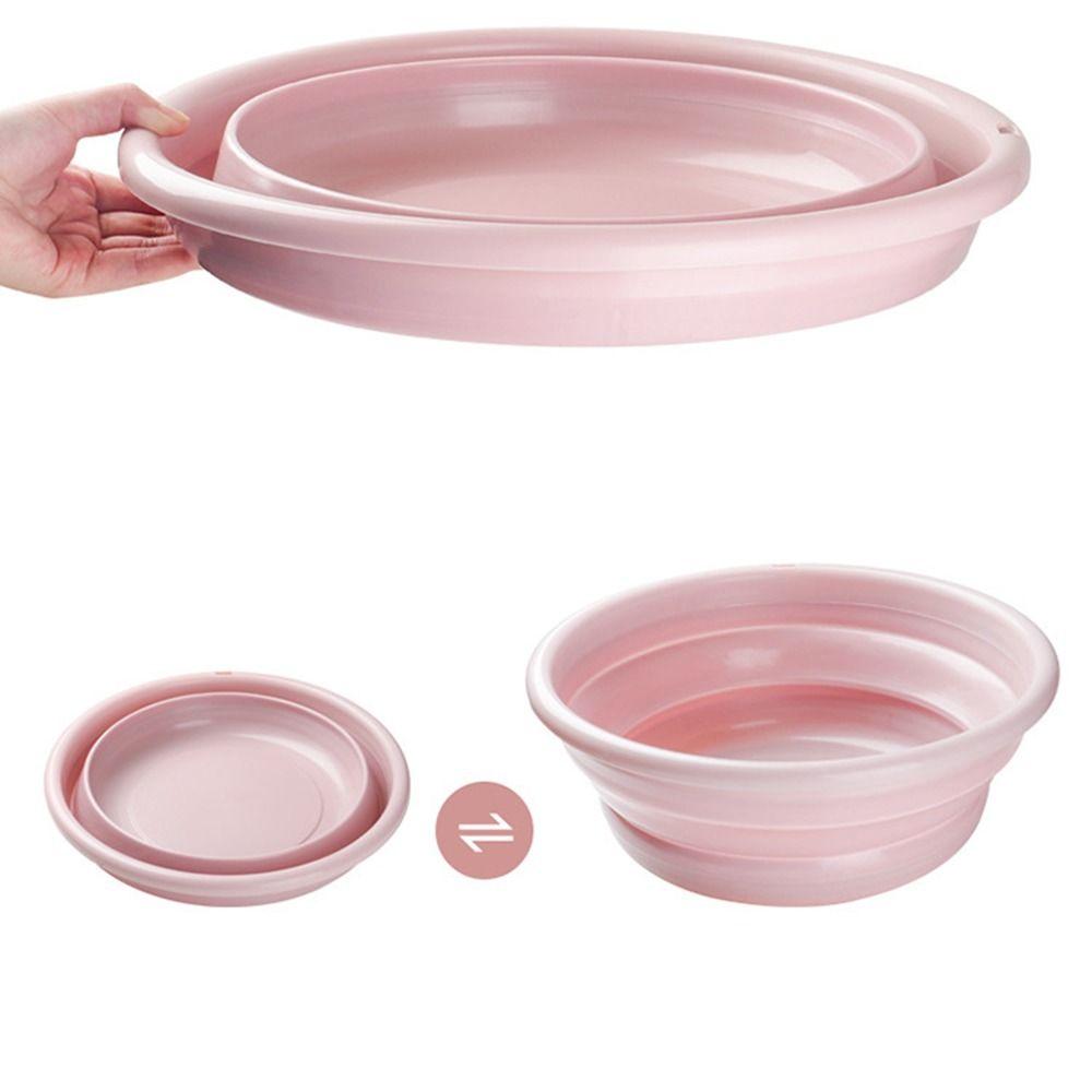 Practical Foldable Large Washbasin Lightweight Space Saving Laundry Tub Durable Portable Kitchen Dish Pans Household