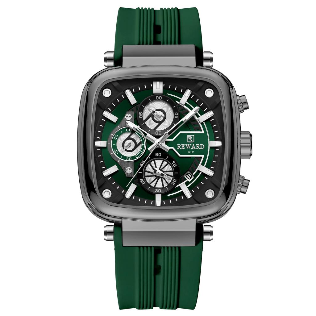 REWARD Reward Men Watches High Quality Coolest Fashion Silicone Quartz Watch logo Waterproof IP Plating Watch for Men