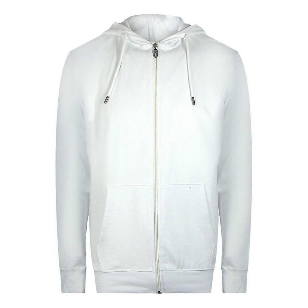 Cavalli Class Mens Floral Full Zip Hoodie
