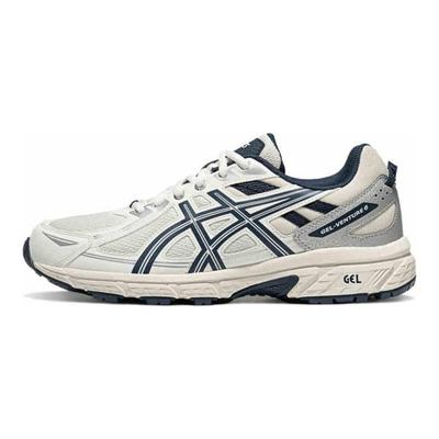 Gel-Venture 6 Comfortable Soft Non-Slip Breathable Low-Top Trail Running Shoes Men Sneaker White Blue 1011B550-107
